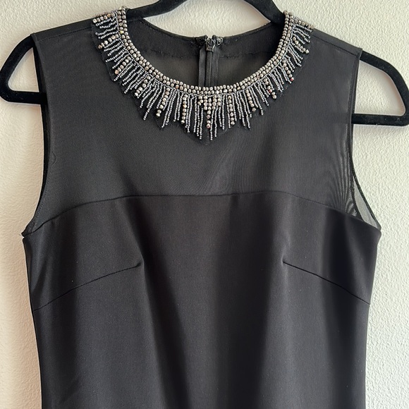 Carmen Marc Valvo Infusion Sequenced Black Formal Dress - Picture 2 of 12